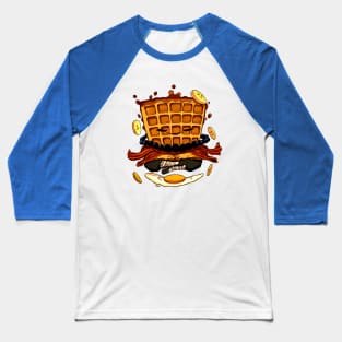 Wafu the Waffler - Noir Baseball T-Shirt